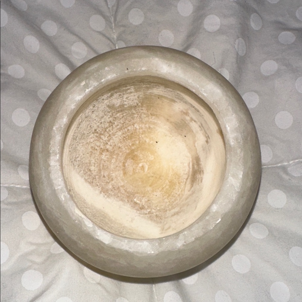 RESTORATION HARDWARE ALABASTER CANDLE HOLDER - Picture 6 of 7